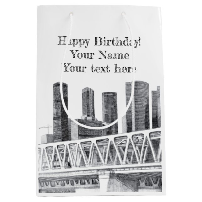Metro bridge medium gift bag (Front)