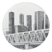 Metro bridge Pencil drawing Eraser (Back)