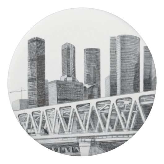 Metro bridge Pencil drawing Eraser (Back)