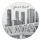 Metro bridge Pencil drawing Eraser (Front)