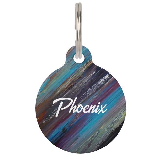 Metro Diagonal Name ID Tag - Customizable  (Front)