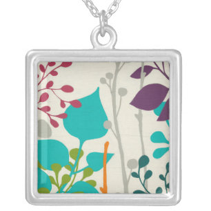 Metro Garden III Silver Plated Necklace