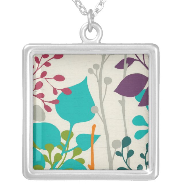 Metro Garden III Silver Plated Necklace (Front)