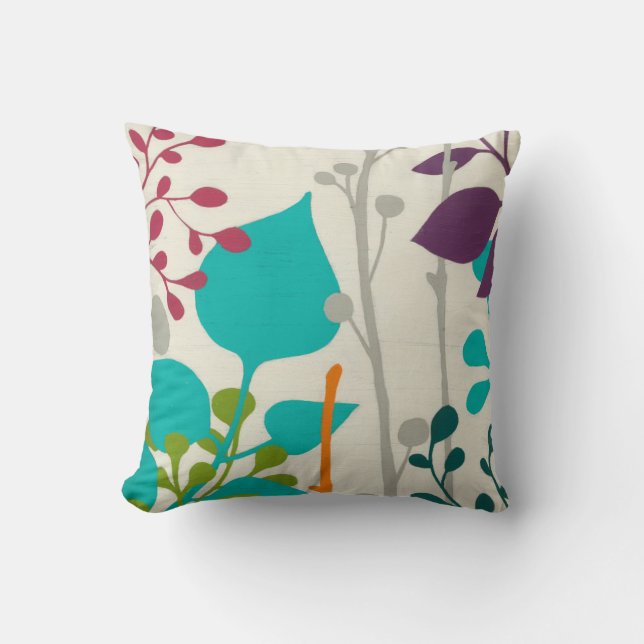 Metro Garden III Throw Pillow (Front)