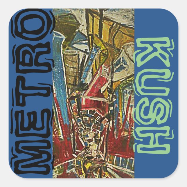 METRO KUSH SQUARE STICKER (Front)