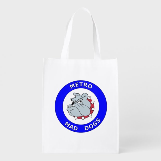 Metro Mad Dogs Reusable Grocery Bag (v2) (Back)