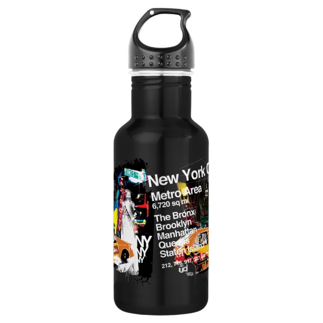 Metro New York City Water Bottle (Front)