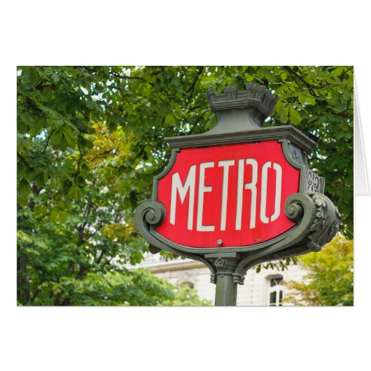 Metro Paris Cards (Front Horizontal)