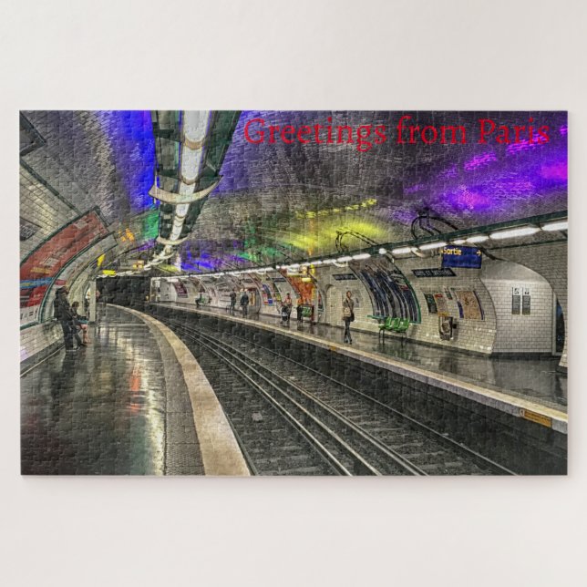 Metro Paris. Jigsaw Puzzle (Horizontal)