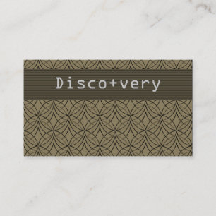 Metro Retro Business Card, Cool Khaki Card