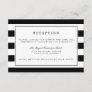 Metro Stripe Reception Card | Black
