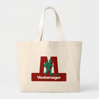 Metro Vestamager - vandring Large Tote Bag