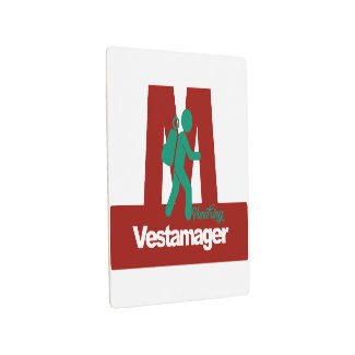 Metro Vestamager - vandring Metal Print