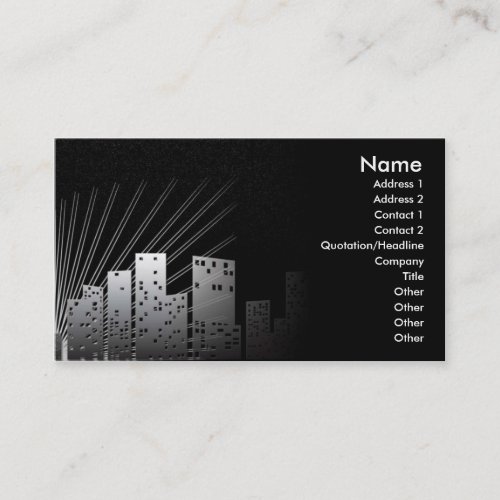 MetroBlack Business Card