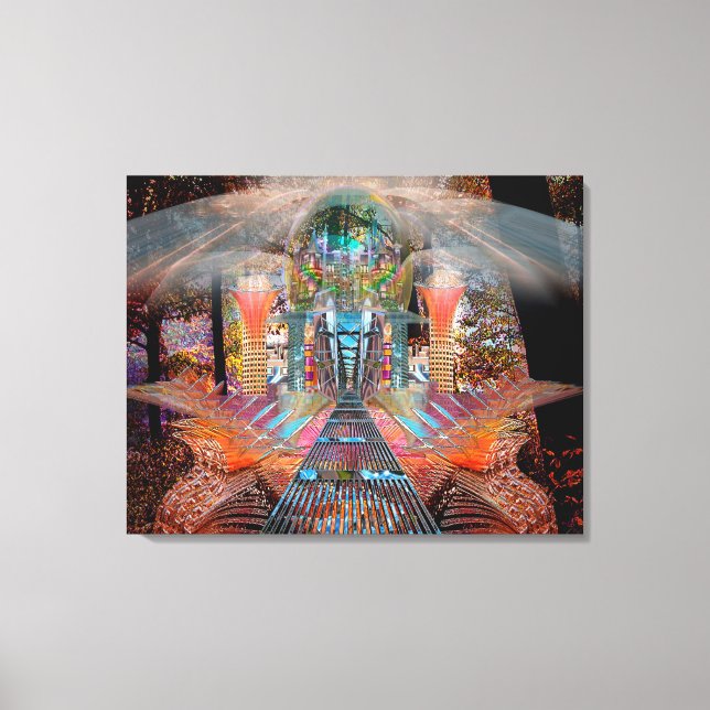 MetroForest Wrapped Canvas Print (Front)