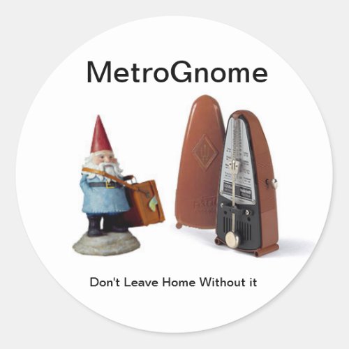 MetroGnome Classic Round Sticker