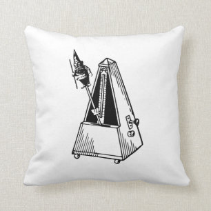 Metrognome Musical Metronome Throw Pillow