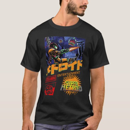 Metroid Dread Retro design graphic Samus T_Shirt