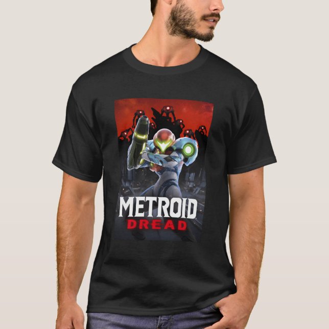 Metroid Dread Samus Surrounded T-Shirt (Front)