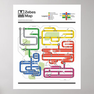 Metroid Metro  NES Maps Series Poster