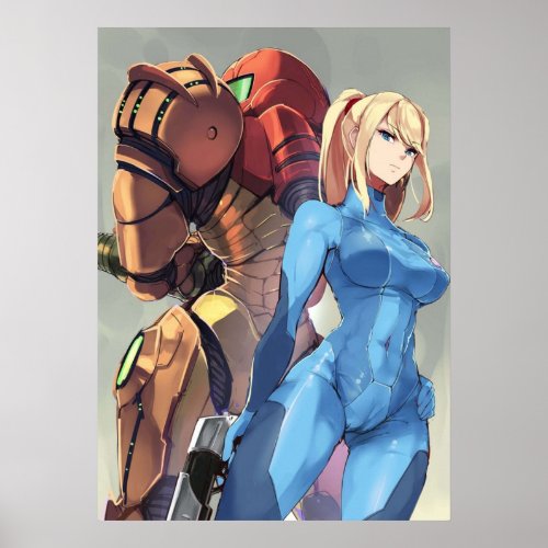 Metroid Samus Aran Poster