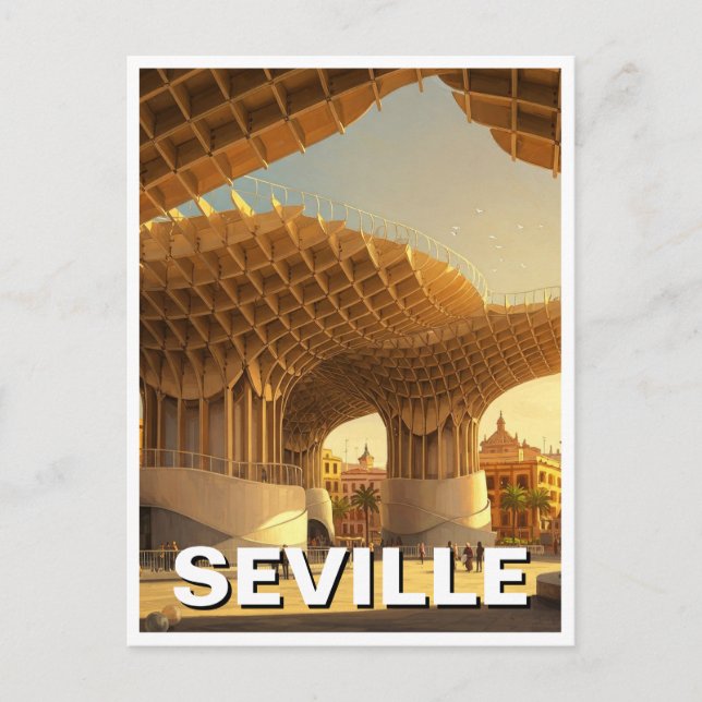 Metropol Parasol Seville Spain Travel Postcard (Front)