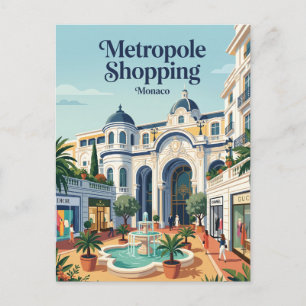 Metropole Shopping Monte-Carlo Monaco Postcard