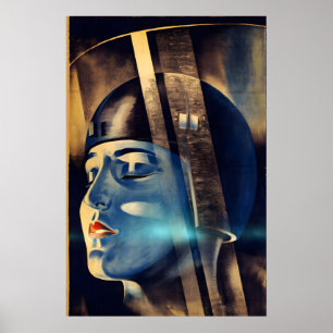 Metropolis920s Vintage Style Sci-Fi Movie Poster