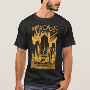 Metropolis 1927 Moviework Drawing Deko T-Shirt