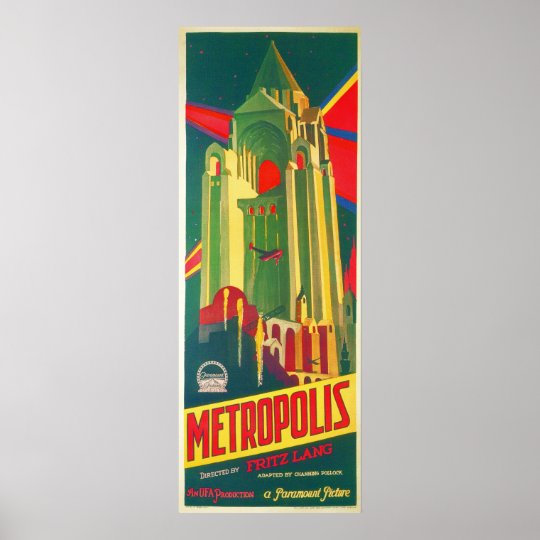 Metropolis By Fritz Lang 1927 Old Film Posters Zazzle