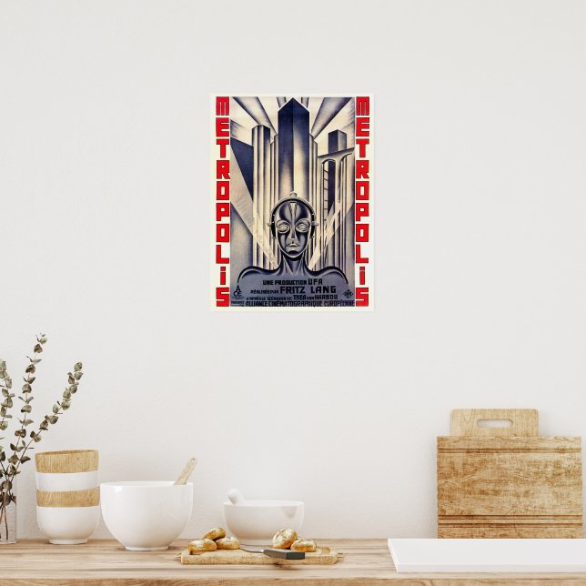 METROPOLIS Classic Movie Poster by Fritz Lang 1927 | Zazzle