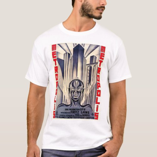 METROPOLIS Classic Movie Poster by Fritz Lang 1927 T_Shirt