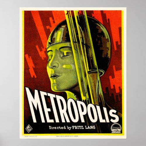 METROPOLIS Directed by Fritz Lang 1927 Old Film Poster