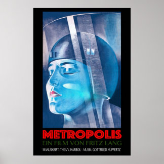 METROPOLIS Ein Film Von Fritz Lang Vintage Sci Fi Poster