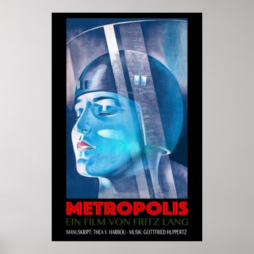 METROPOLIS Ein Film Von Fritz Lang Vintage Sci Fi  Poster