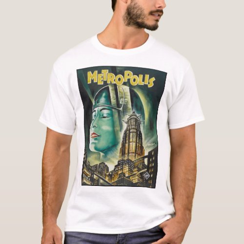 METROPOLIS Fritz Lang Sci_Fi Drama 1927 Old Film P T_Shirt