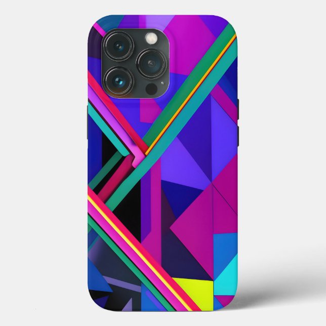 "Metropolis Grid: A Digital Reflection" Case-Mate iPhone Case (Back)