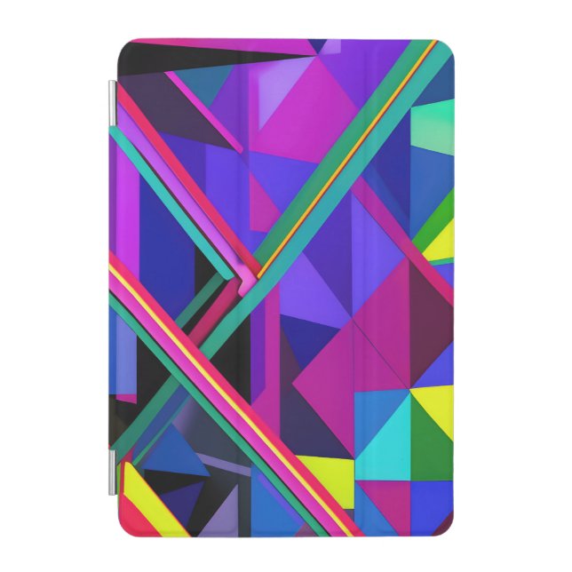 "Metropolis Grid: A Digital Reflection" iPad Mini Cover (Front)