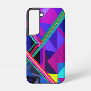"Metropolis Grid: A Digital Reflection" Samsung Galaxy S22 Case