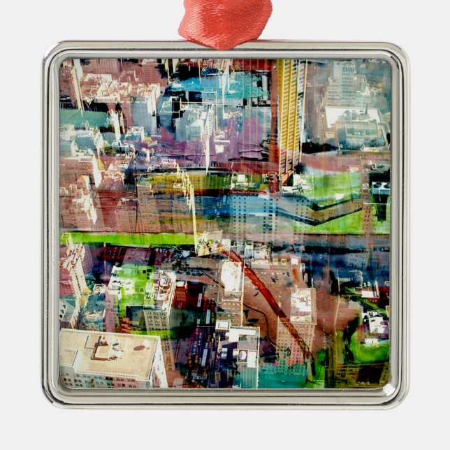 Metropolis II Metal Ornament (Front)