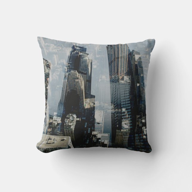 Metropolis III Throw Pillow (Front)