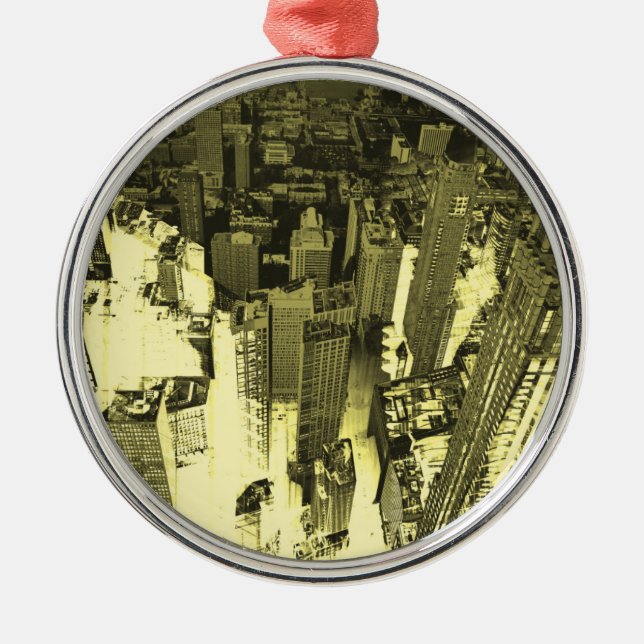 Metropolis IV Metal Ornament (Front)