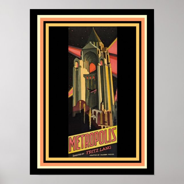 Metropolis Movie Poster 12 x 16 (Front)