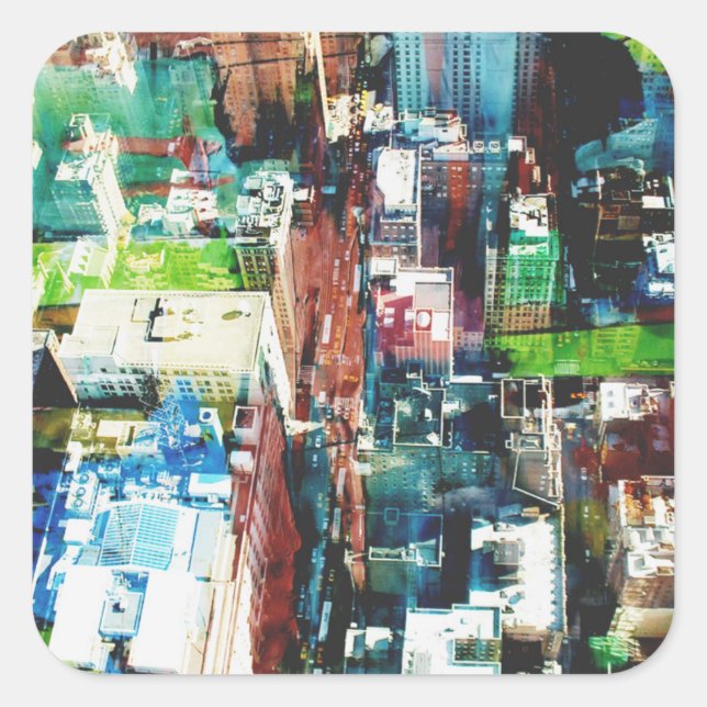 Metropolis Square Sticker (Front)