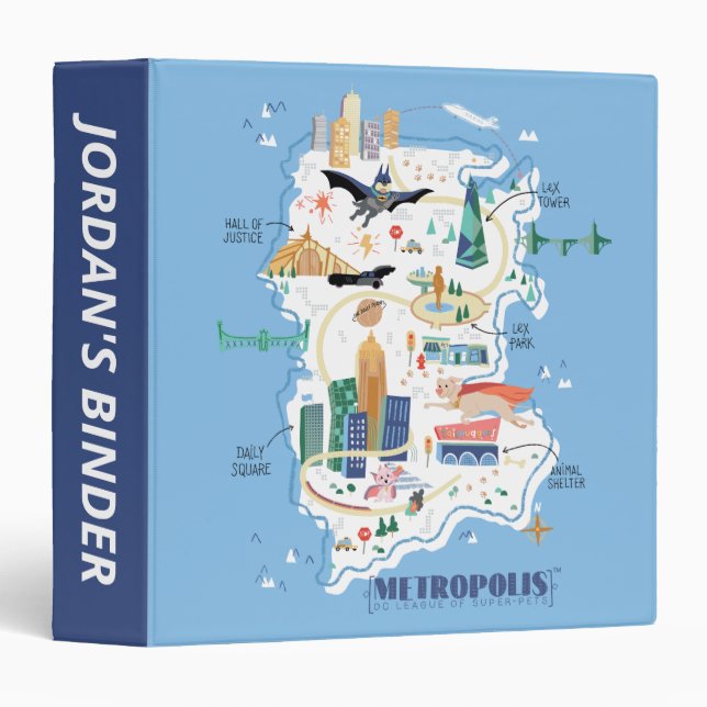 Metropolis Story Book Map 3 Ring Binder (Front/Spine)