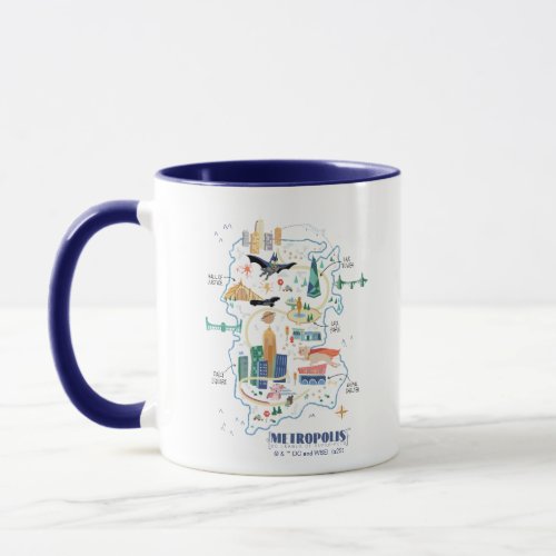 Metropolis Story Book Map Mug