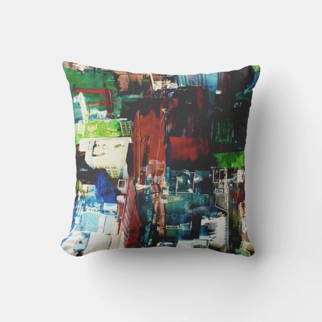Metropolis VIII Throw Pillow (Front)