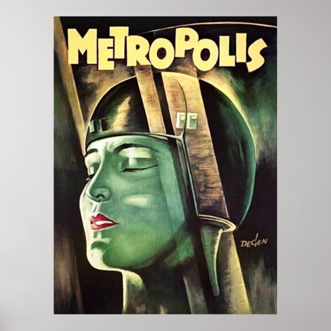 Metropolis Vintage Movie   Poster (Front)