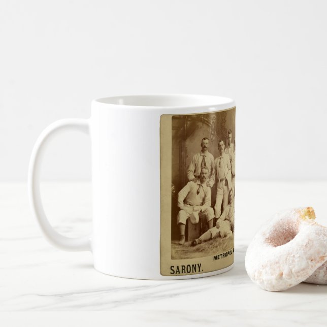 Metropolitan Baseball Nine 1882 Coffee Mug (With Donut)
