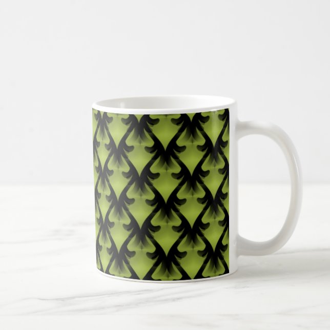 Metropolitan Glam Mug, Olive Green Coffee Mug (Right)